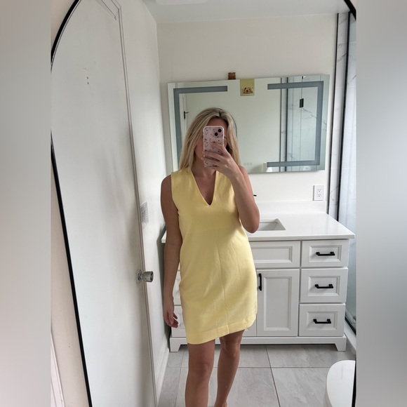 REVOLVE Dresses & Skirts - Ninety Percent Piper Butter Yellow Organic Cotton Interlock Dress NWT